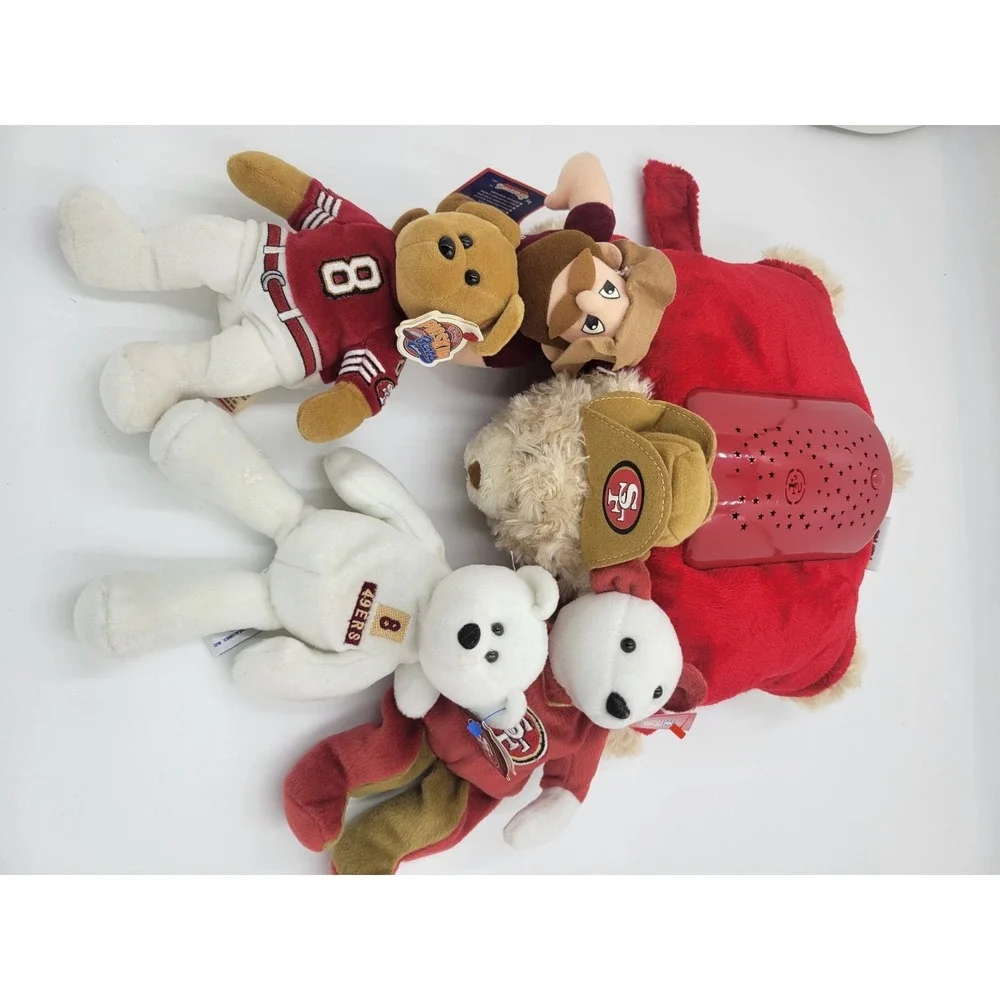 Vintage 90s San Francisco 49ers‎ Plush NFL Lot of 5